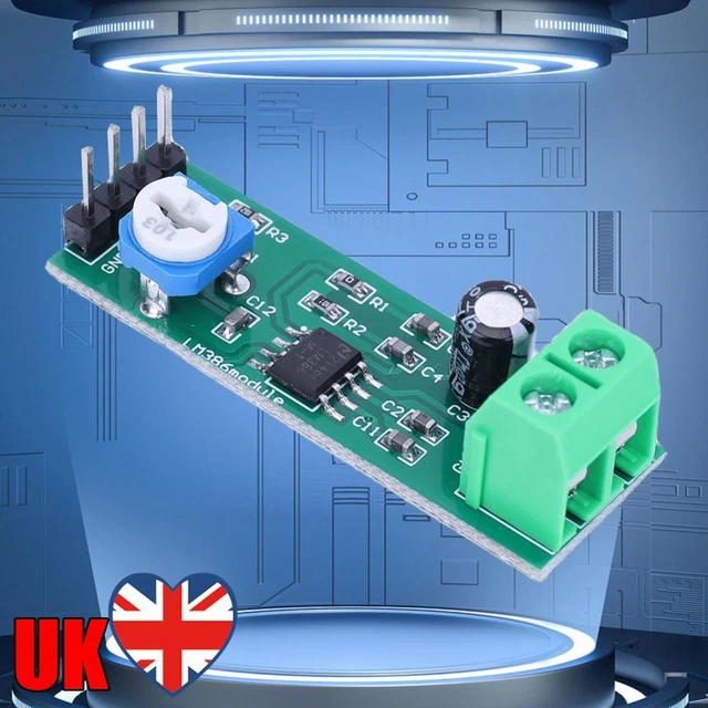 LM386 MODULO AMPLIFICATORE audio digitale ingresso 5V-12V per kit fai ...