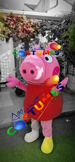 HIRE PEPPA PIG Lookalike Costume Mascot Fancy Dress Delivery within UK UJ 70.00 PicClick UK
