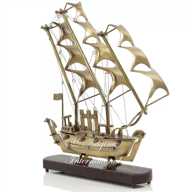 Gorch Fock Sea Ship Old Model Solid Brass Handcrafted Replica Detailed Decor
