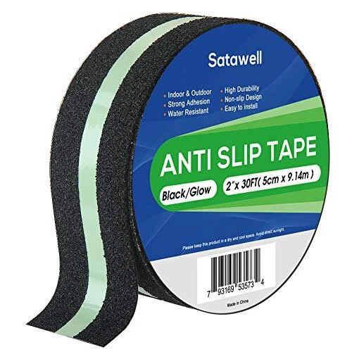 Anti Slip Tape with Glow in Dark (2 Inch x 30 Feet) Non Slip Safety Grip