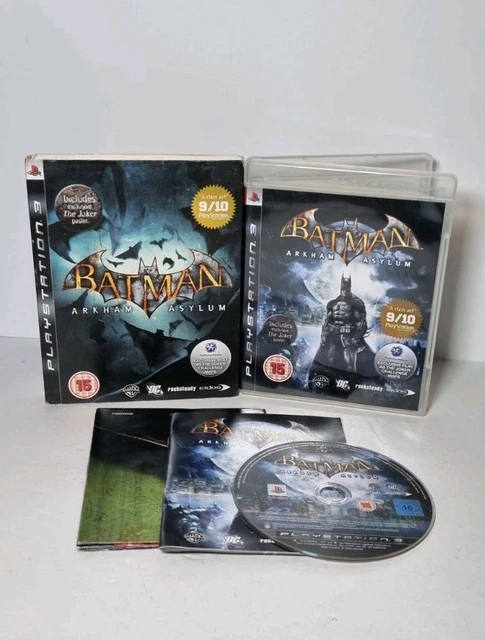 BATMAN: ARKHAM ASYLUM (Sony PlayStation 3, 2009) 2-Disc Sleeve Case EUR 11,25 - ES