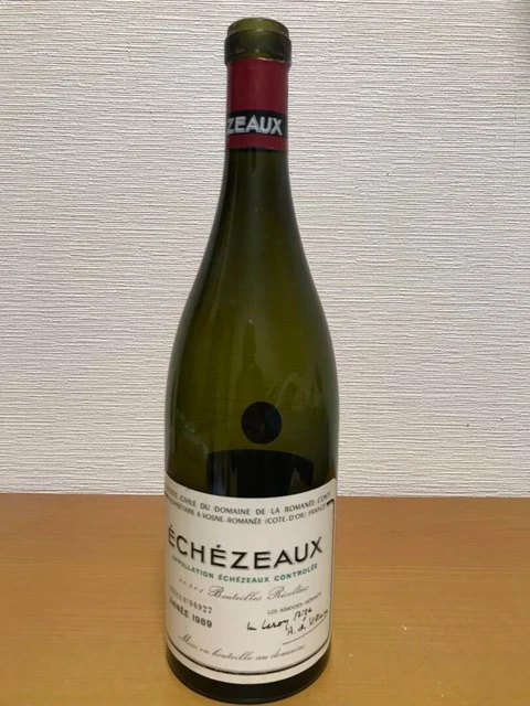 Drc 1989 Echezeaux Romanee-Conti Empty Bottle