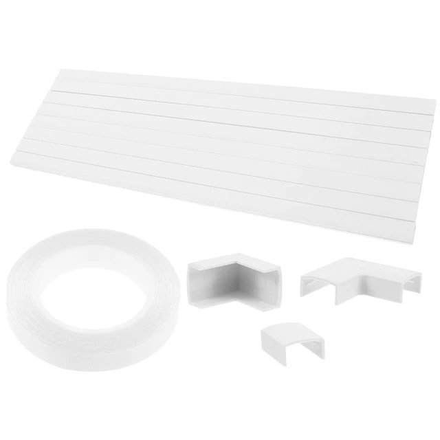 2mt Canalina Adesiva 25x16 Mm Per Cavi Elettrica In Plastica Passacavi Bianco Coprifili A Parete Con