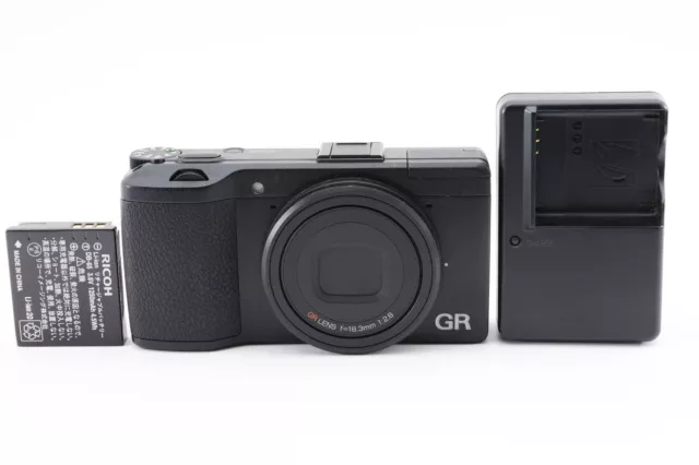 Ricoh GR 16.2MP Digital Compact Camera Black From JAPAN [N.Mint+Read] R1508