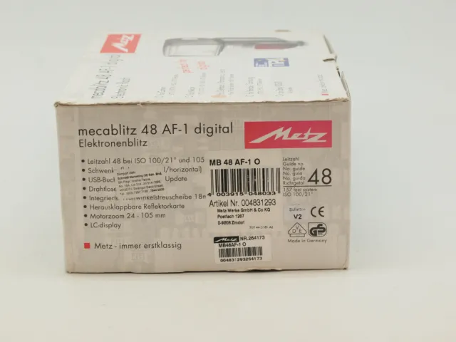 Metz mecablitz 48 AF-1 TTL Shoe Mount Flash for Olympus & Panasonic SLR Cameras 2