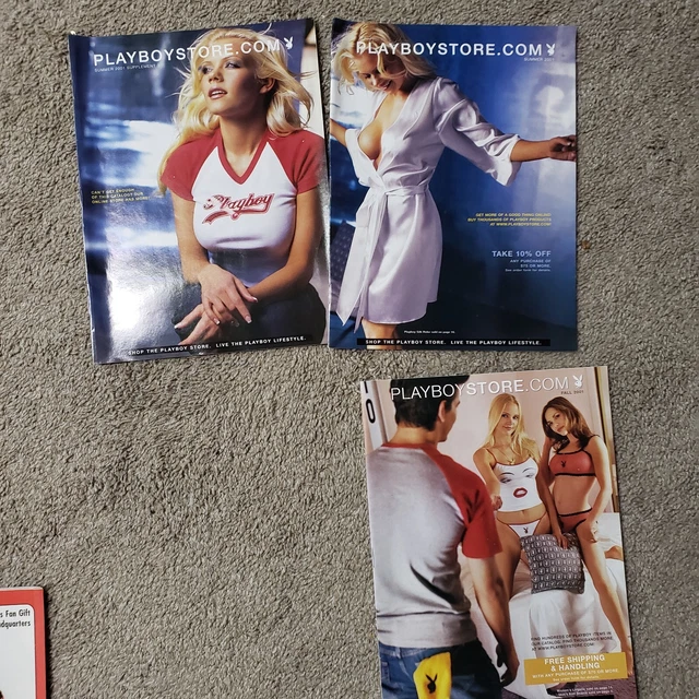 LOT DE 3 Playboy Magasin Playboystore Catalogs W / Ordre Formes Tomber