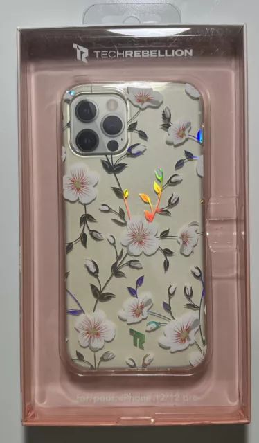 Protective Phone Case for iPhone 12/12 Pro - Floral Design - Tech Rebellion