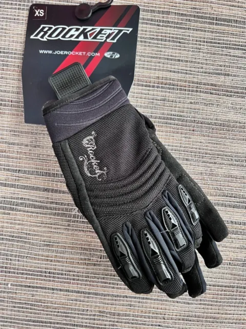 Joe Rocket Women's Velocity Motorcycle Street Riding Gloves *XS* Black