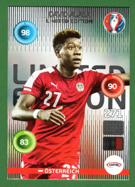 Panini Adrenalyn XL UEFA EURO 2016 France EM 2016 Limited Edition David Alaba