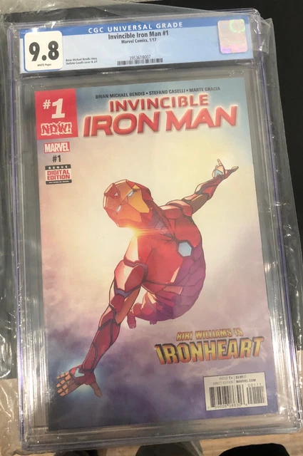 Invincible Iron Man #1 CGC 9.8 - 1st cover app of Riri Williams as Ironheart