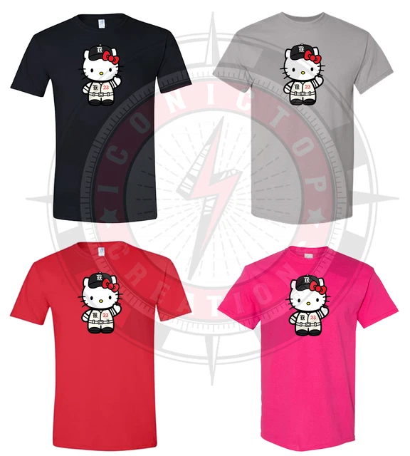 Texas Rangers Hello Kitty City Connect Colors  T Shirt