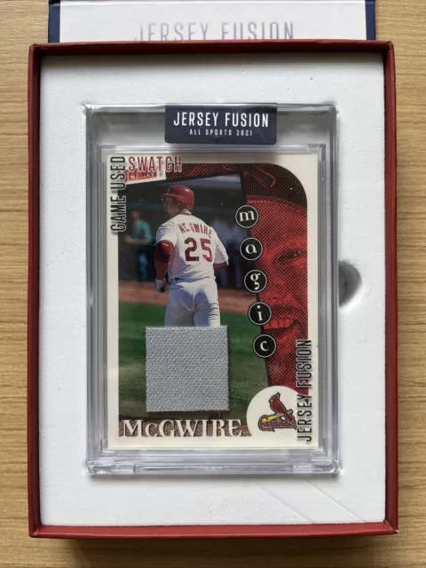 2021 Jersey Fusion St Louis Cardinals Mark McGwire Game Used Swatch Card