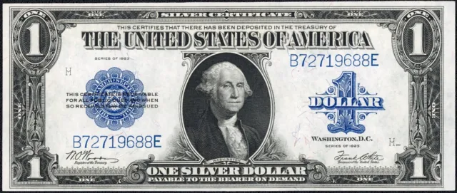 1923 $1 One Dollar Silver Certificate Note Fr#238