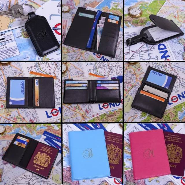 Personalised Travel Accessories Wallet, Passport,Credit Card Holder, Luggage Tag