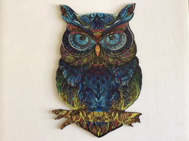 Glowing Wooden  owl Jigsaw Puzzle for Adults 188  Pcs