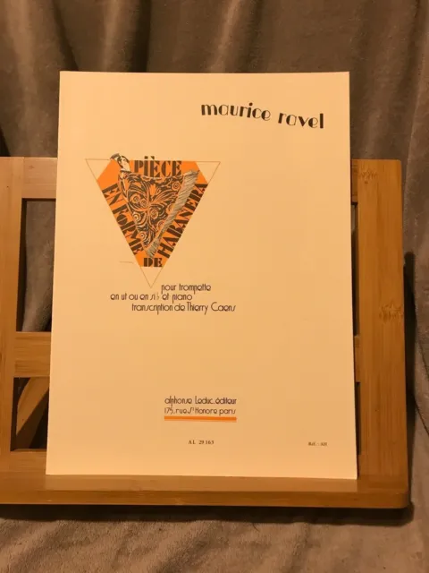 M. Ravel Pièce en forme de Habanera trompette piano partition éditions Leduc