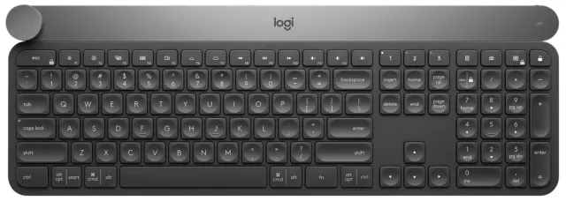 Logitech Craft Illuminated Wireless Keyboard, QWERTY Italian Layout - Black