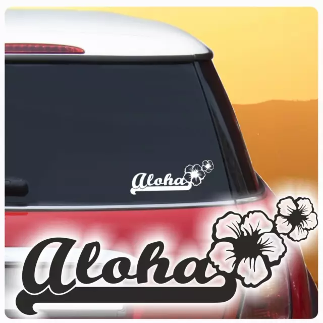 Autoaufkleber Aloha Hawaii Hibiskus Blumen Blüten Aufkleber Auto  Sticker A199