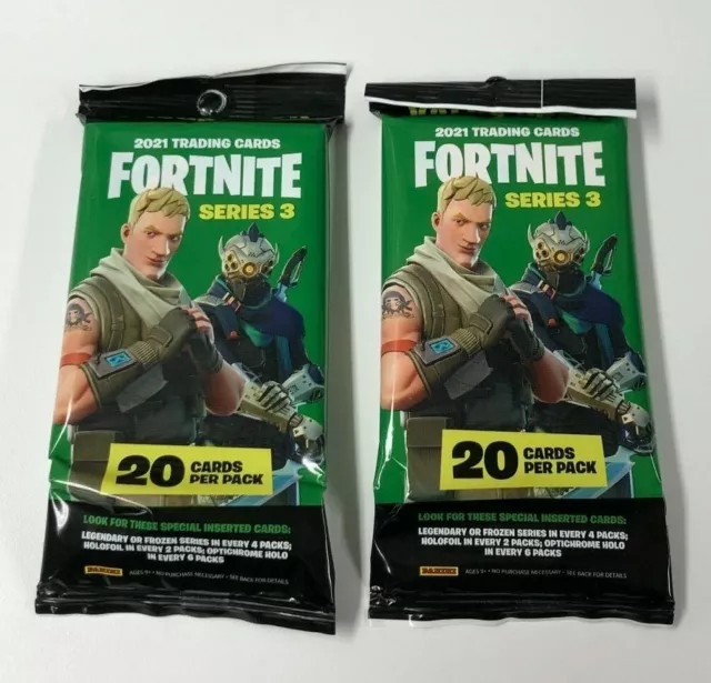 LOT x2 - 2021 Fortnite Series 3 - CELLO FAT PACKS - 20 CARDS PER PACK