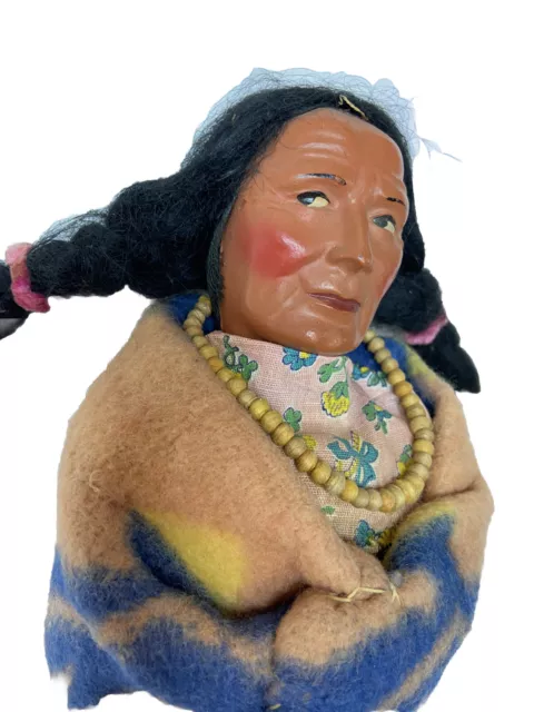 Skookum Indian chief doll 1940s $95 good condition free shipping