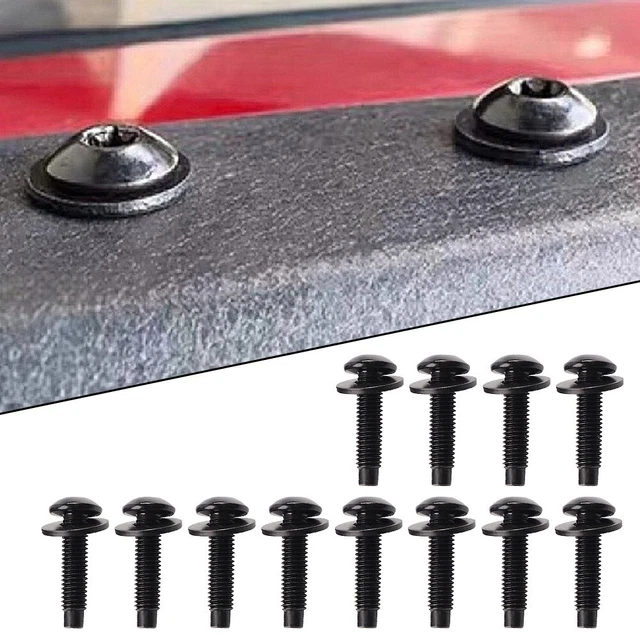 Kit Bulloni Parabrezza Moto Universale - 10 Pezzi M5x16mm In Alluminio Anodizzato Nero - Foto 7