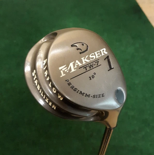 Nice MAKSER Persimm-Size 10° TW-7 Driver SWIX Graphite Strong Flex 100+MPH Shaft