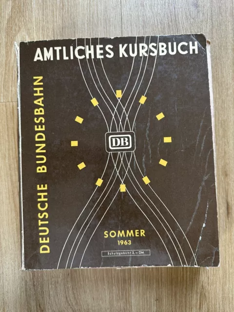 Amtliches Kursbuch Deutsche Bundesbahn, Sommer 1963, Gesamtausgabe, Original