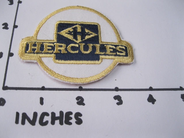 Hercules Weiss Blau Motorrad Deutsch Aufnäher Abzeichen Retro 70Er 80Er Jahre Nähen Aufbügeln