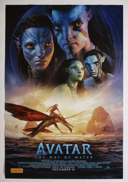 AVATAR WAY OF WATER 2022 Original Australian movie poster James Cameron ...
