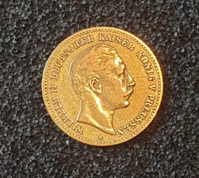 10 Mark Goldmünze Deutsches Reich 1893 A Wilhelm II