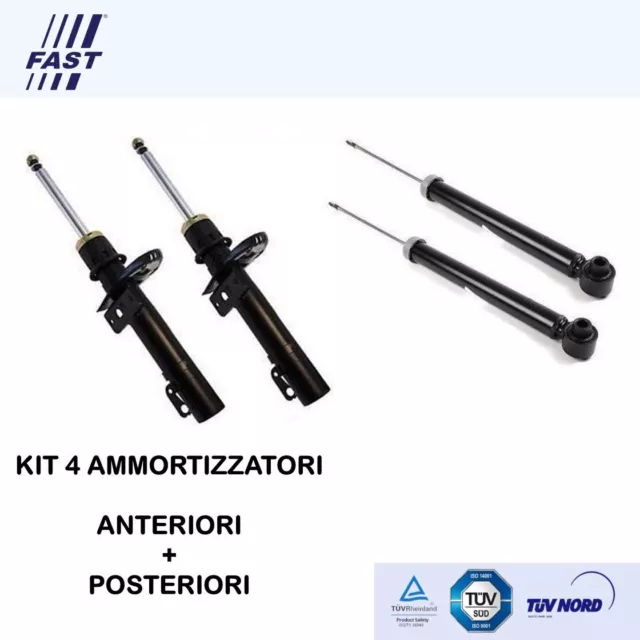 4 Ammortizzatori ad Olio FAST Fiat Uno (146A/E) tutti i motori dal 1983->1996