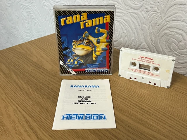 HEWSON RANA RAMA Commodore 64 Cassette - Rare & Working -👽👾Retro Gift ...