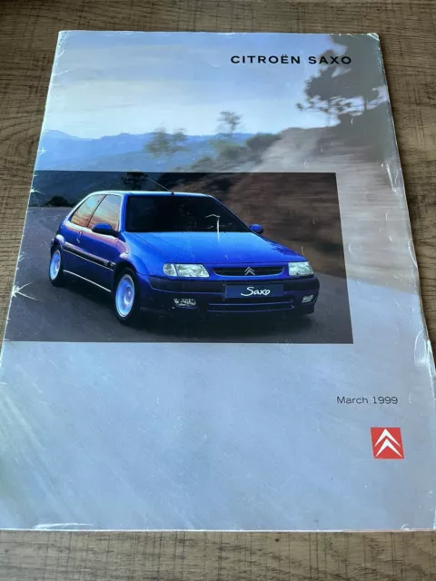 Citroen Saxo Full Range - Original UK Sales Brochure - March 1999