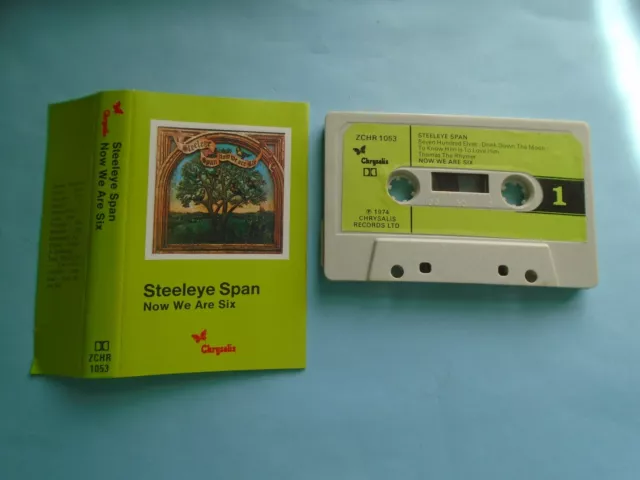 Steeleye Span - Now We Are Six (Paper Labels Cassette 1974) Exc cond