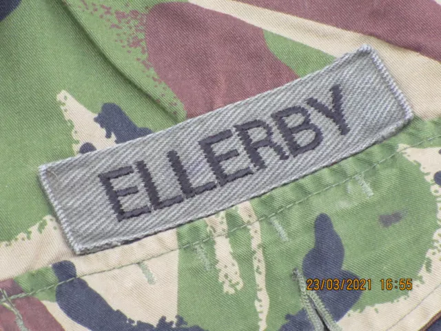 Jacket DPM Lightweight, Camicia da Campo, GB, Uk. Gr.170/96, Nome: Ellerby 2