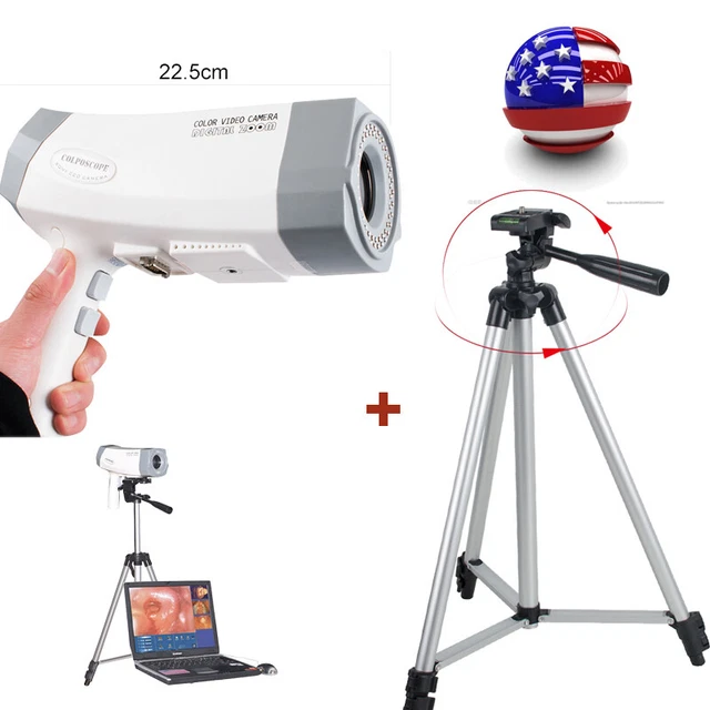 Carejoy Video Electronic Colposcope 480,000 Pixels Camera Colposcop w/Tripod