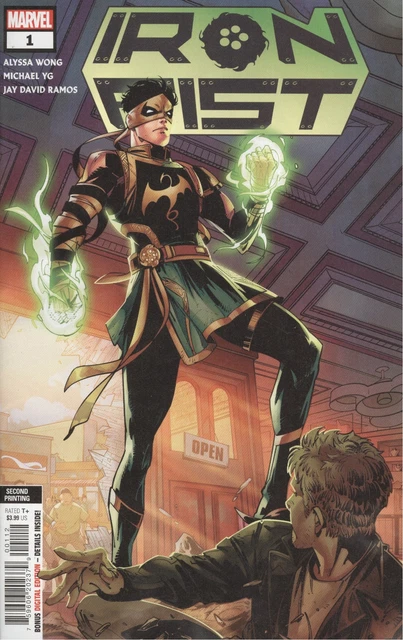 Iron Fist #1 2Nd Printing Michael Yg Variant Vf/Nm Marvel Hohc 2022