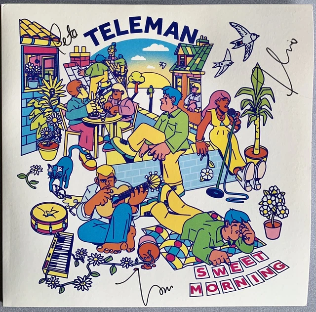 Teleman Sweet Morning EP Limited Edition Yellow Signed Cover Vinyl record 2021