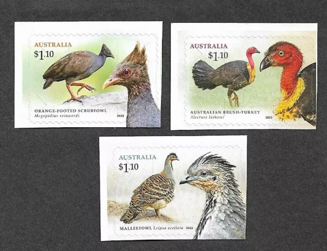 Australia 2022-Birds Megapodes - Self-adhesive mnh