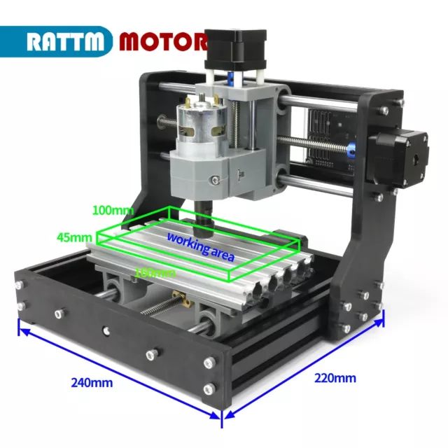 「FR」Mini CNC 1610 Pro GRBL Control DIY Wood Router Pcb Engraving Laser Machine