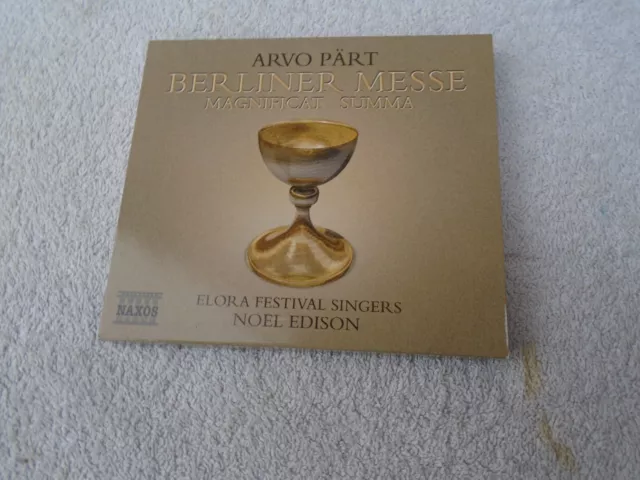 Arvo Part - Berliner Messe /  Magnificat / Summa - CD - Elora Festival Singers