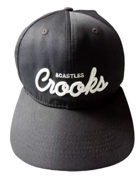 ✺Rare✺ CROOKS & CASTLES Black Baseball Cap Hat