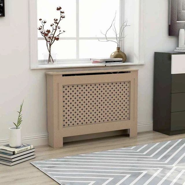 Vidaxl Copertura per Radiatore 112x19x81 cm in MDF