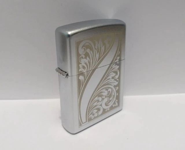 Zippo 2007 Barrett Smythe Scrolled Feather Case No Insert No Box Read