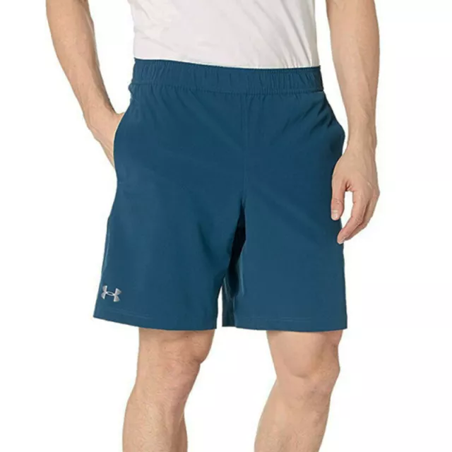 Pantaloncini da allenamento sportivi Under Armour UA Storm Vortex 2.0 da uomo blu scuro palestra L