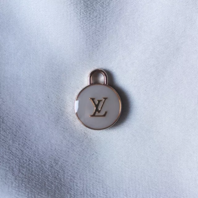 Louis Vuitton Zipper Pull Pendant, Round, Brown, Gold, Double