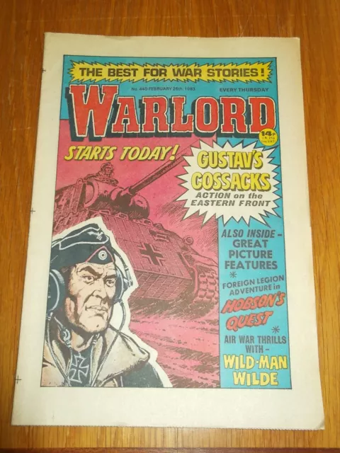 Warlord #440 26Th February 1983 British Weekly Dc Thomson Magazine