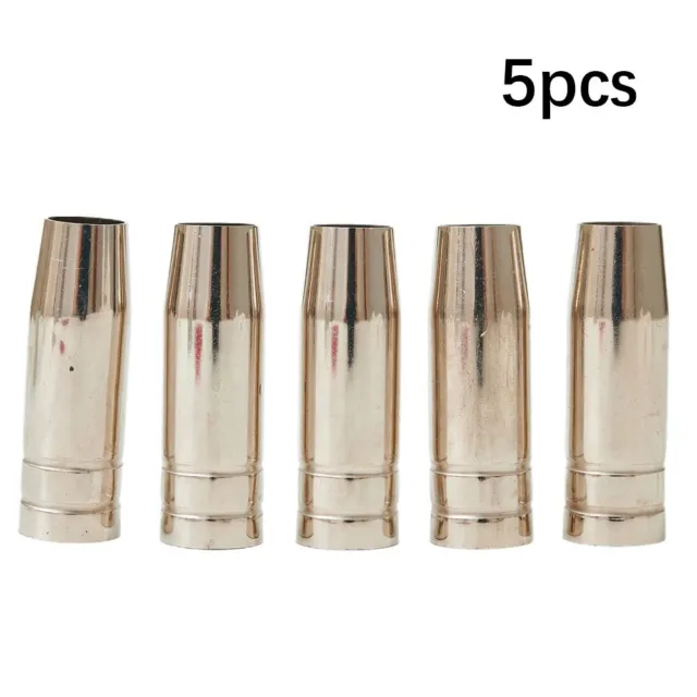 5pcs Fit For MIG MB15 Conical Nozzle Welding Welder Gas Push On Accessories