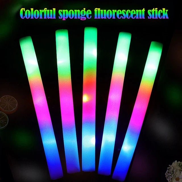 per Party Festival RGB LED colorato lampeggiante LED stick in schiuma Cheer Tube Glow Sticks