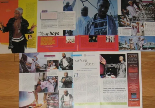 Sisqo FULL PAGED magazine CELEBRITY CLIPPINGS photos article